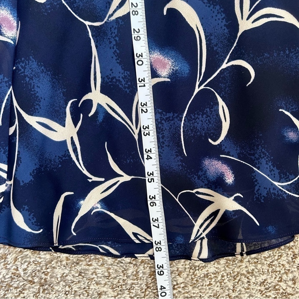 🦋 Ronni Nicole Vintage Blue Asian Inspired Style Mini Dress Size 6 - Picture 6 of 6